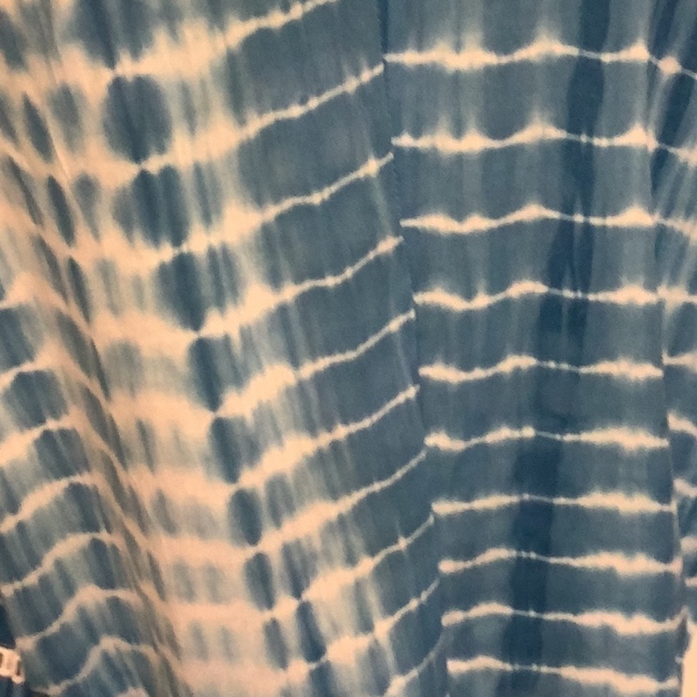 KORI America women’s blouse tie dye drop shoulder v-neck boho Size S - Picture 3 of 6